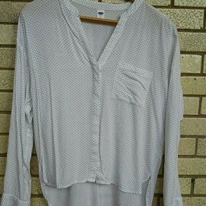 Old Navy Black and White Blouse